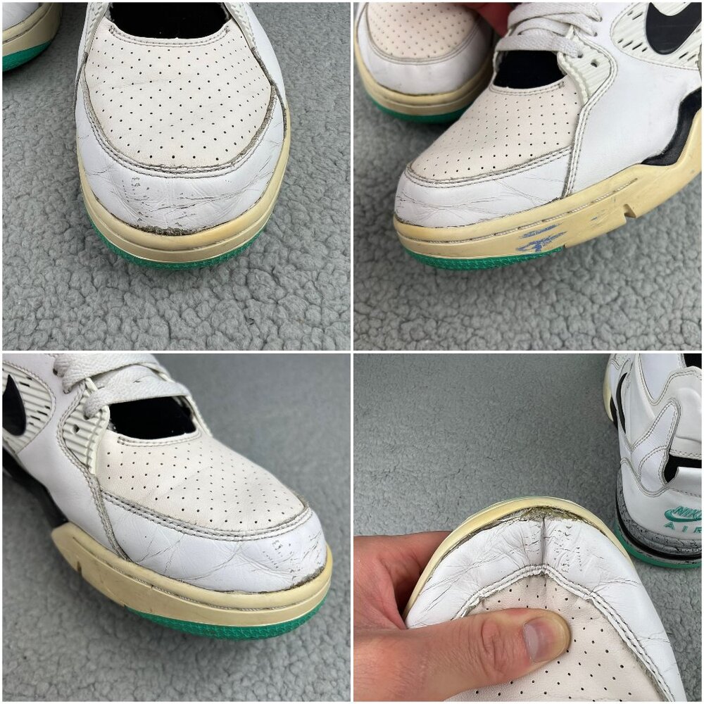 Nike Air Command Force Hyper Jade Men 13 Shoe White Black Pump Sneakers Trainers - Picture 10 of 12